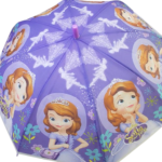 Cartoon-themed-kids-Green-umbrella