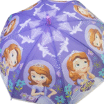 Cartoon themed kids Green umbrella