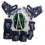 Hard-boot-with-rubber-wheels–Hard-helmet.-Red