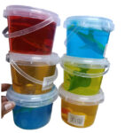 Colorful Slime Tubs with Toy Animals – Sensory Fun for Kids