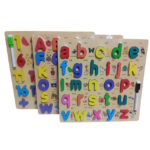 Kids Alphabet Wooden Puzzle Board A to Z Learning with Magnetic Letters and Pen 3