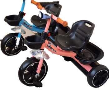 Kids Sporty Tricycle with Headlight and Storage Sturdy Stylish and Fun Ride