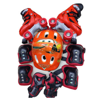 Quad skates in Skating shoe Soft helmet Guards