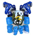 Quad skates in Skating shoe Soft helmet Guards