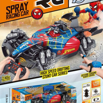 Spider Man RC Spray Drift Car Gesture Control Rechargeable and High Speed Stunt Toy
