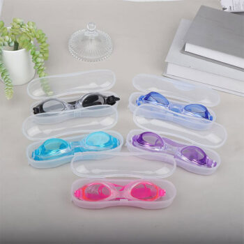Waterproof Anti-Fog Children’s Swimming Goggles (Blue & Pink) – with Storage Case
